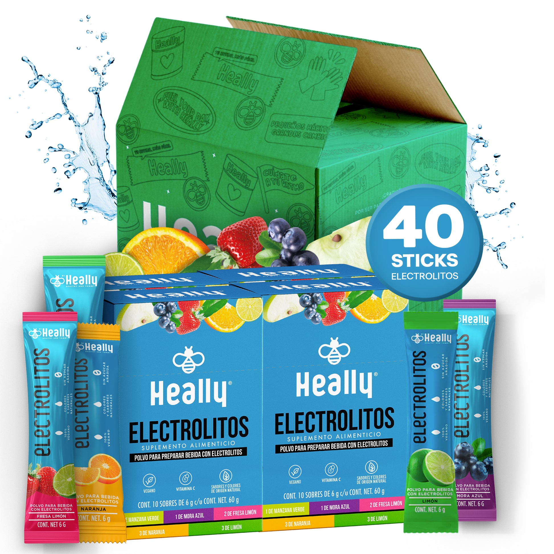 Heally Electrolitos Surtido Pack 4