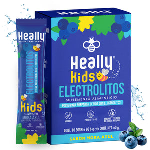 Heally Electrolitos Kids Mora Azul