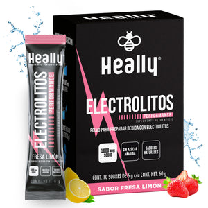 Heally Electrolitos Performance Fresa Limon