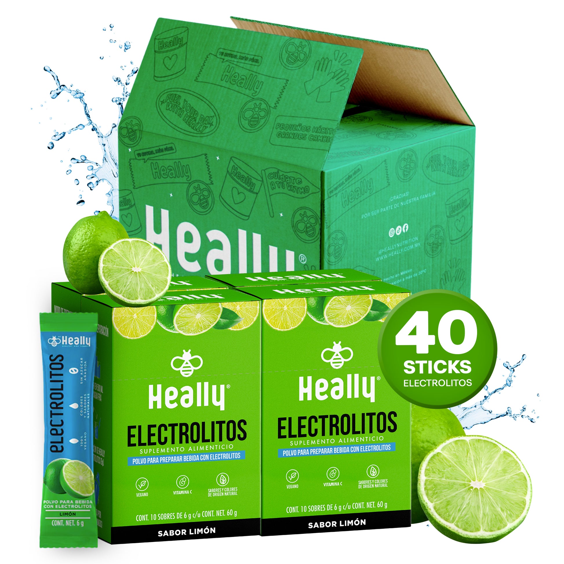 Heally Electrolitos Limon Pack 4