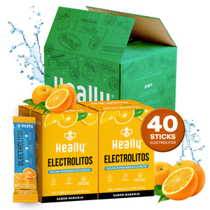 Heally Electrolitos Naranja Pack 4