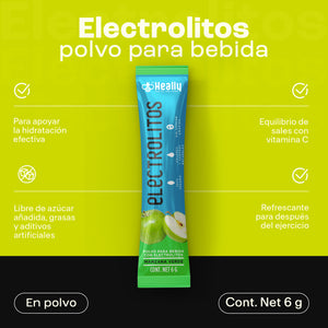 Heally Electrolitos Manzana Verde