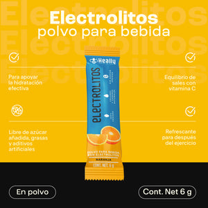Heally Electrolitos Naranja