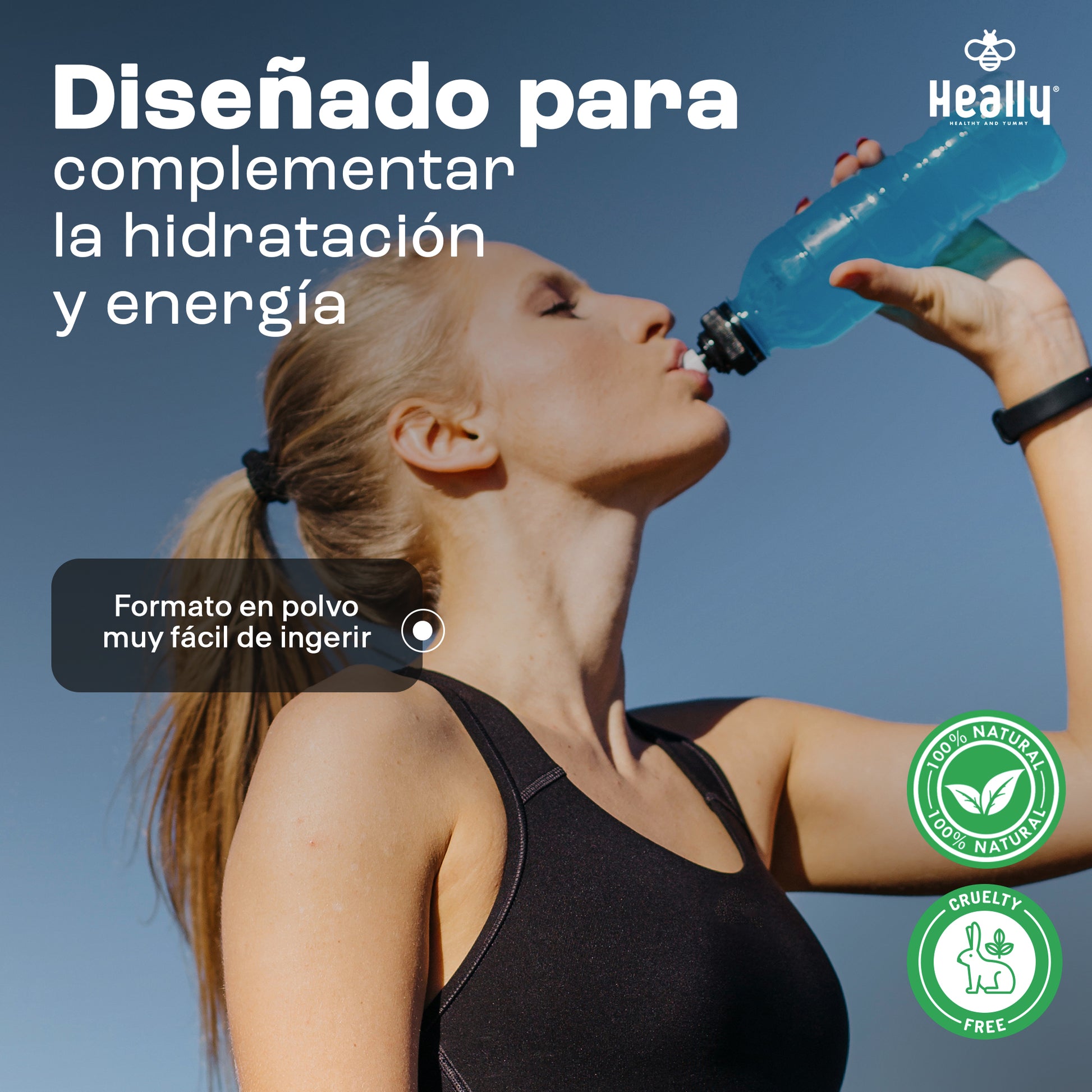 Heally Electrolitos 4 Pack Fresa Limon -  Mora Azul