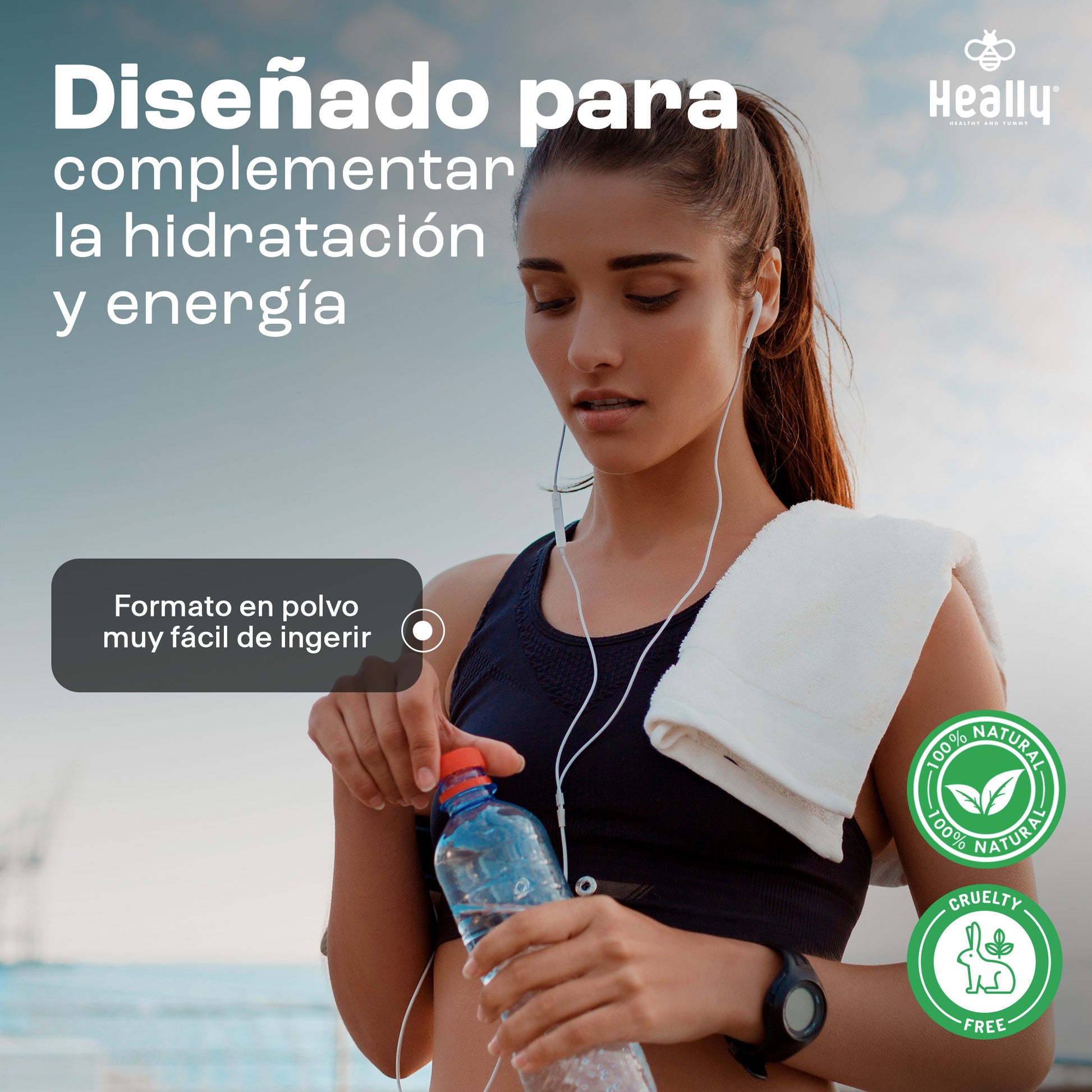 Heally Electrolitos Performance Fresa Limon