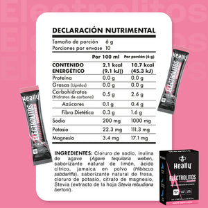 Heally Electrolitos Performance Fresa Limon