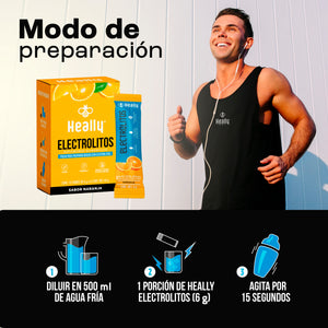 Heally Electrolitos Naranja