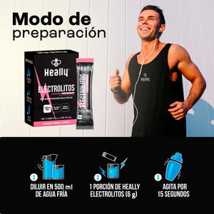 Heally Electrolitos Performance Fresa Limon