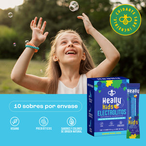 Heally Electrolitos Kids Mora Azul