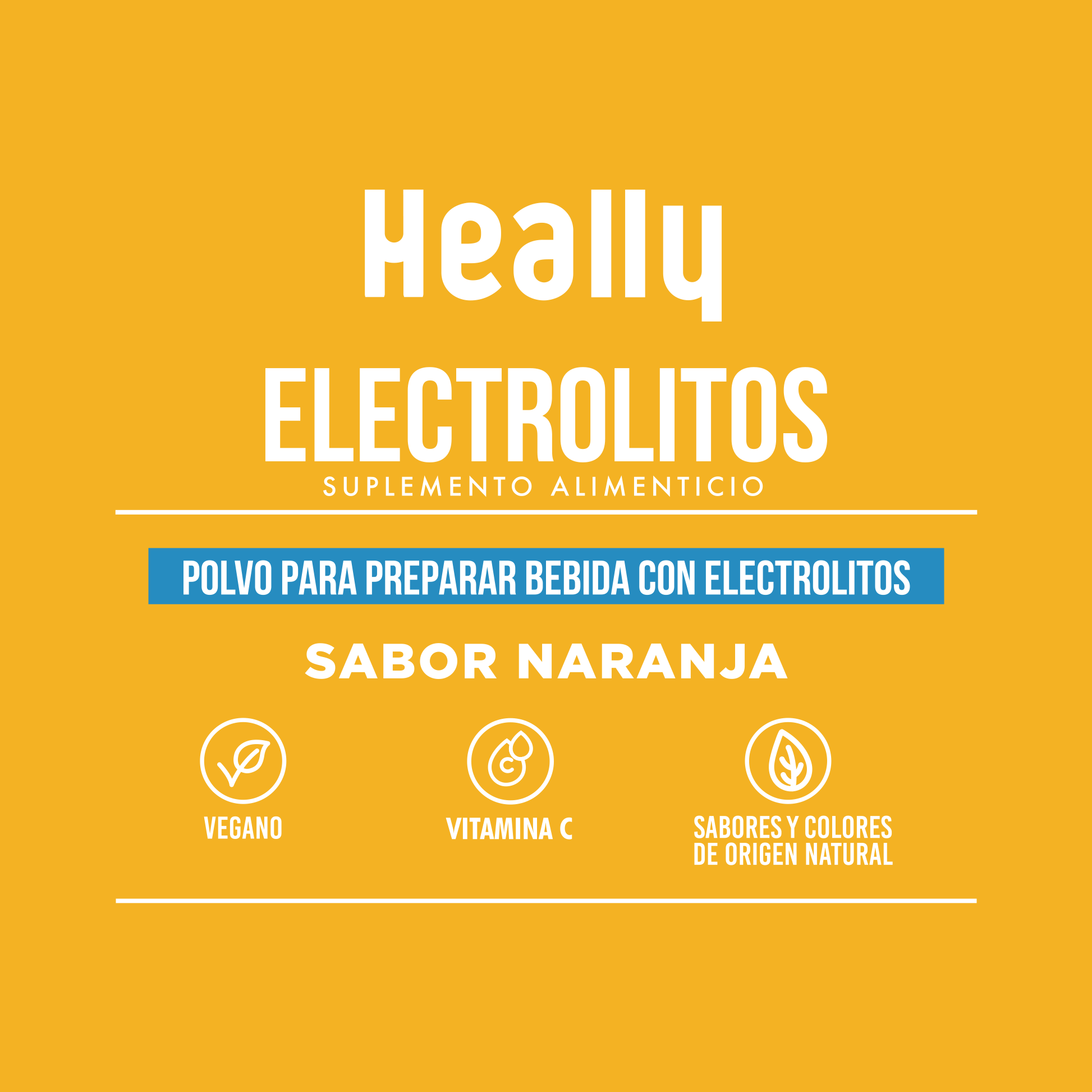 Heally Electrolitos Naranja