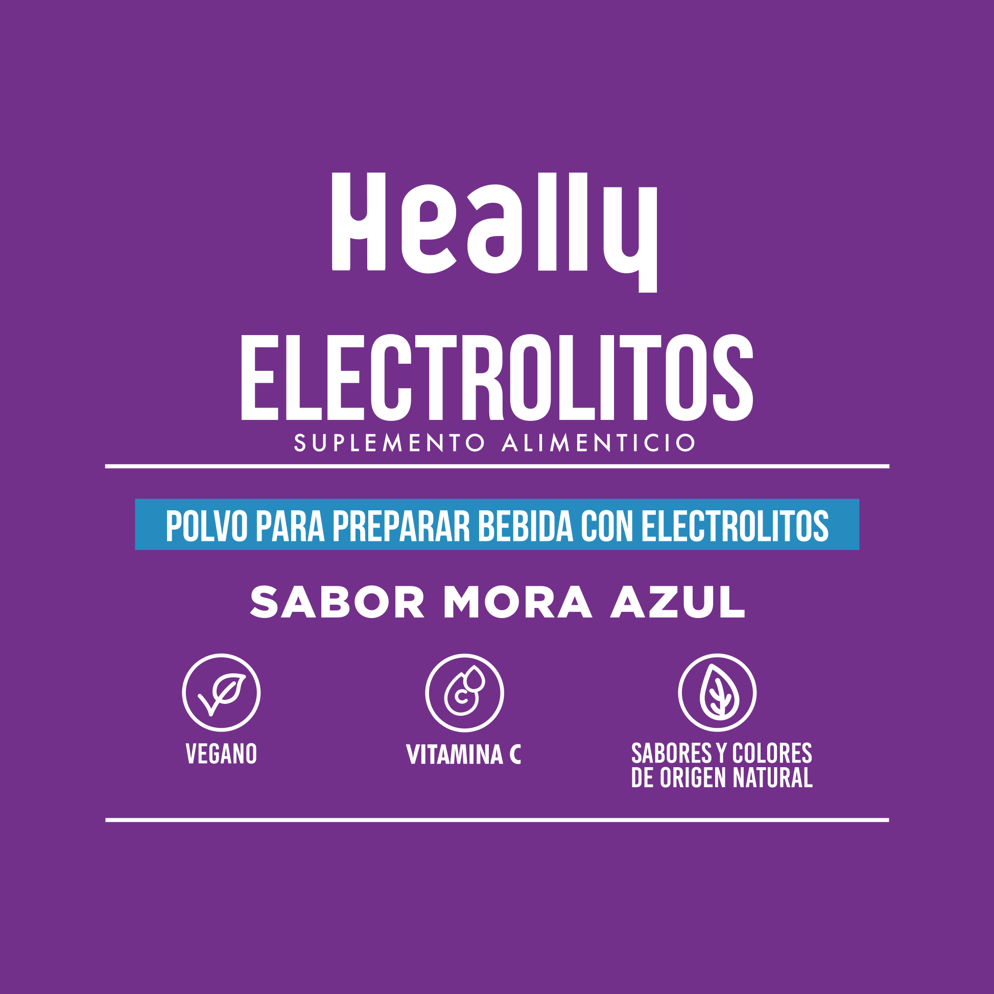 Heally Electrolitos Mora Azul