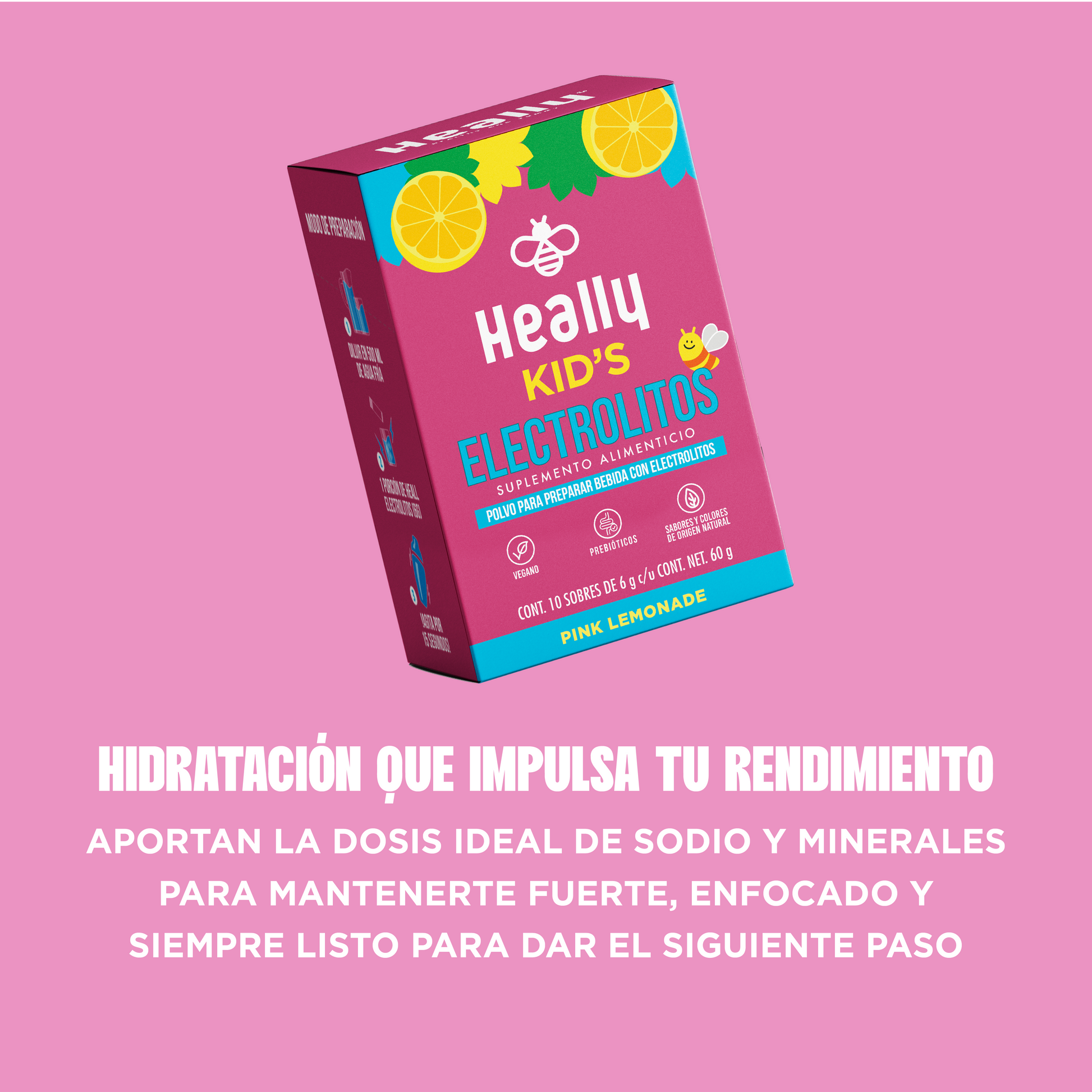 Heally Electrolitos Kids Pink Limonade