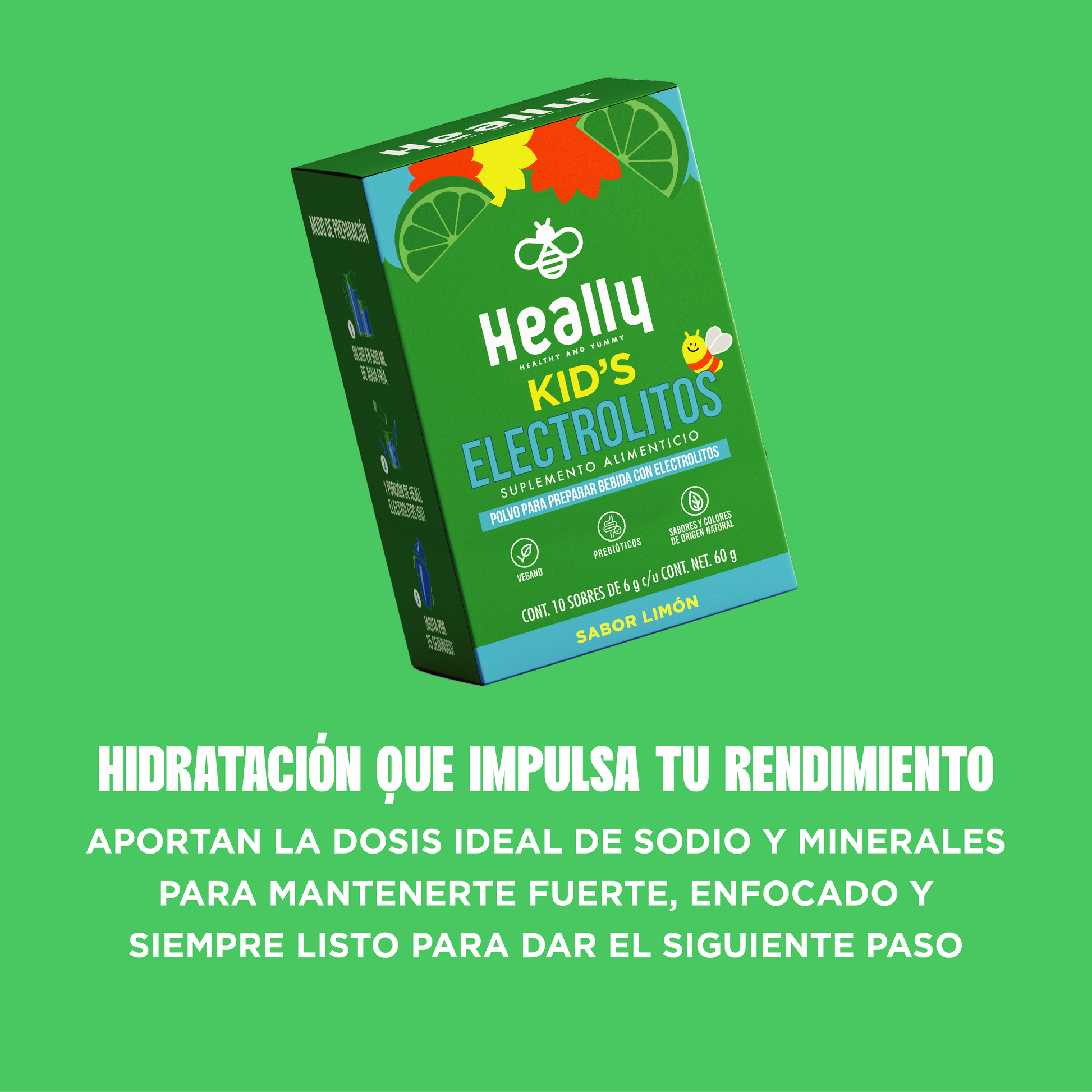 Heally Electrolitos Kids Limon